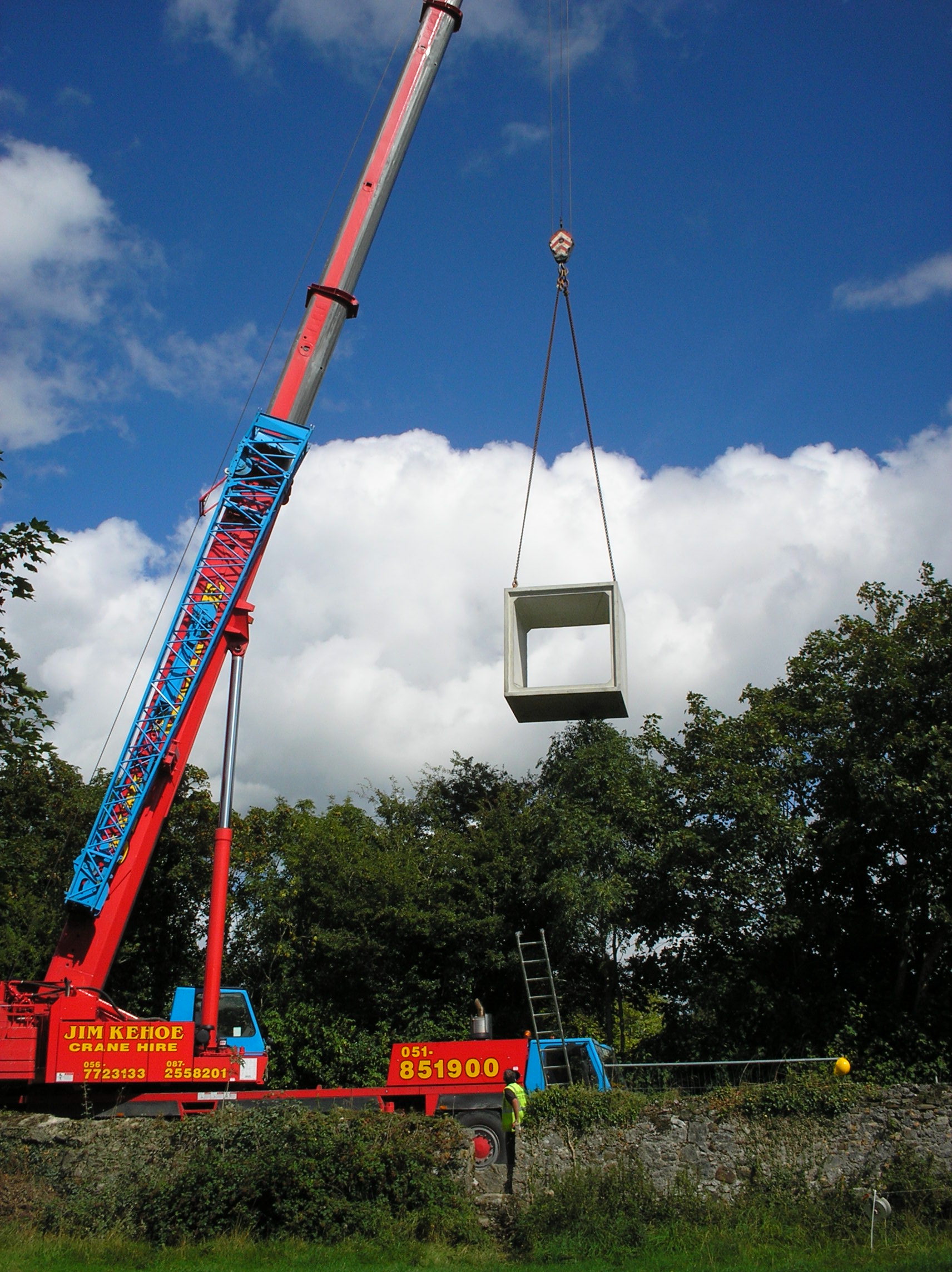 Bridge repairs at Clone on the Freshford Ballyragget road